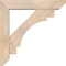 Ekena Millwork Merced Slat Smooth Bracket w/ Offset Brace, Douglas Fir, 5 1/2"W x 26"D x 26"H BKT0604X26X26MRC06SDF - alternate 4